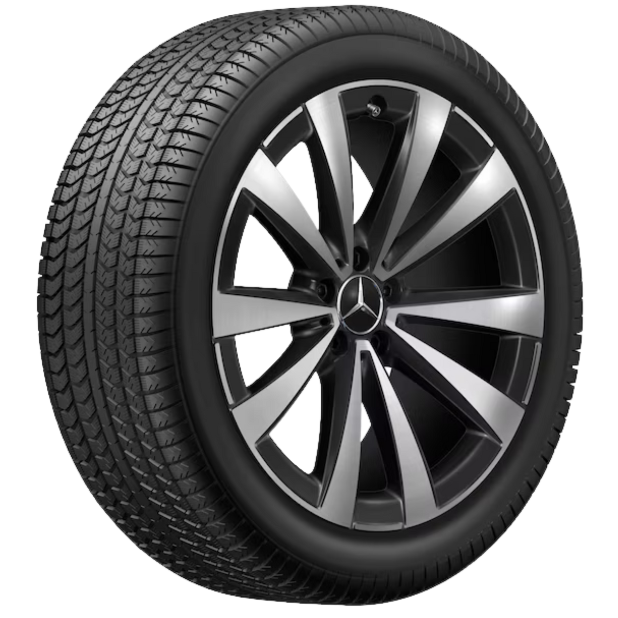 Continental vetrardekk á felgu fyrir EQS (hægra megin)