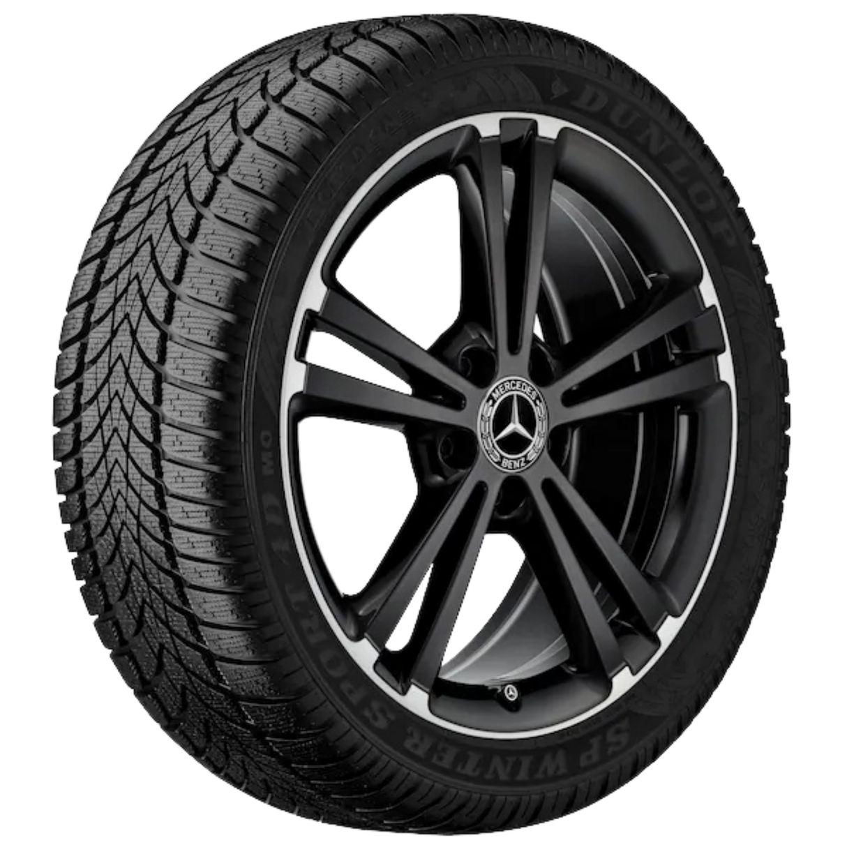 Bridgestone vetrardekk á felgu (hægra megin)